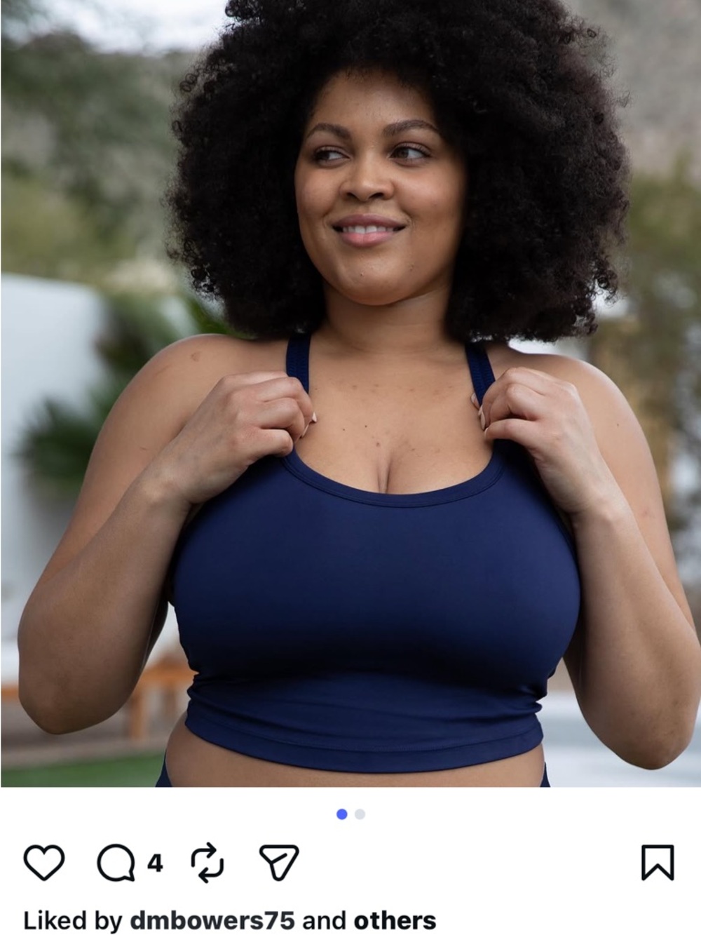 Malibu Multi-Strap Bra - Navy D-DDD